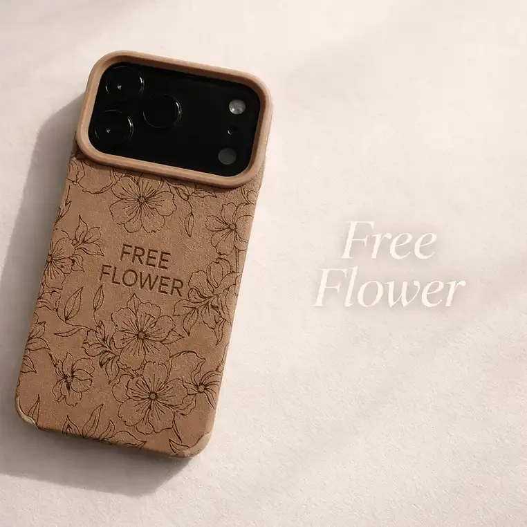 خرید قاب آیفون مدل گل رها /ارسال فوری ازشیک فانتزی