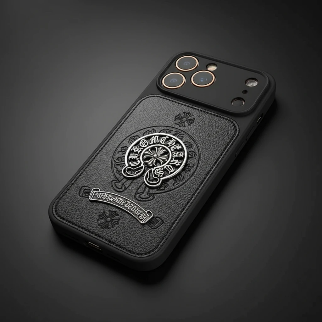 خرید قاب آیفون chrome hearts مدل نعل اسب /ارسال فوری از شیک فانتزی