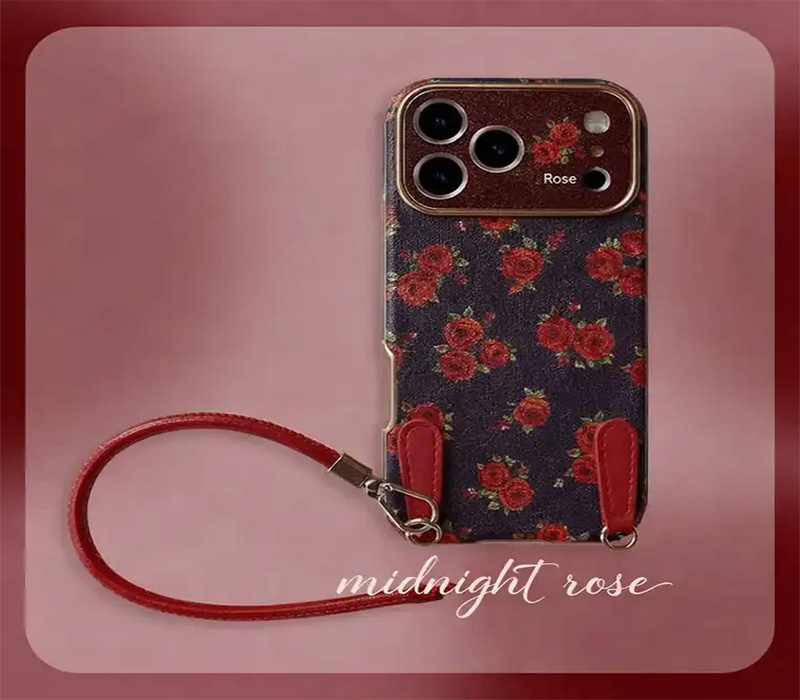 خرید قاب آیفون مدل midnight rose/ارسال فوری از شیک فانتزی