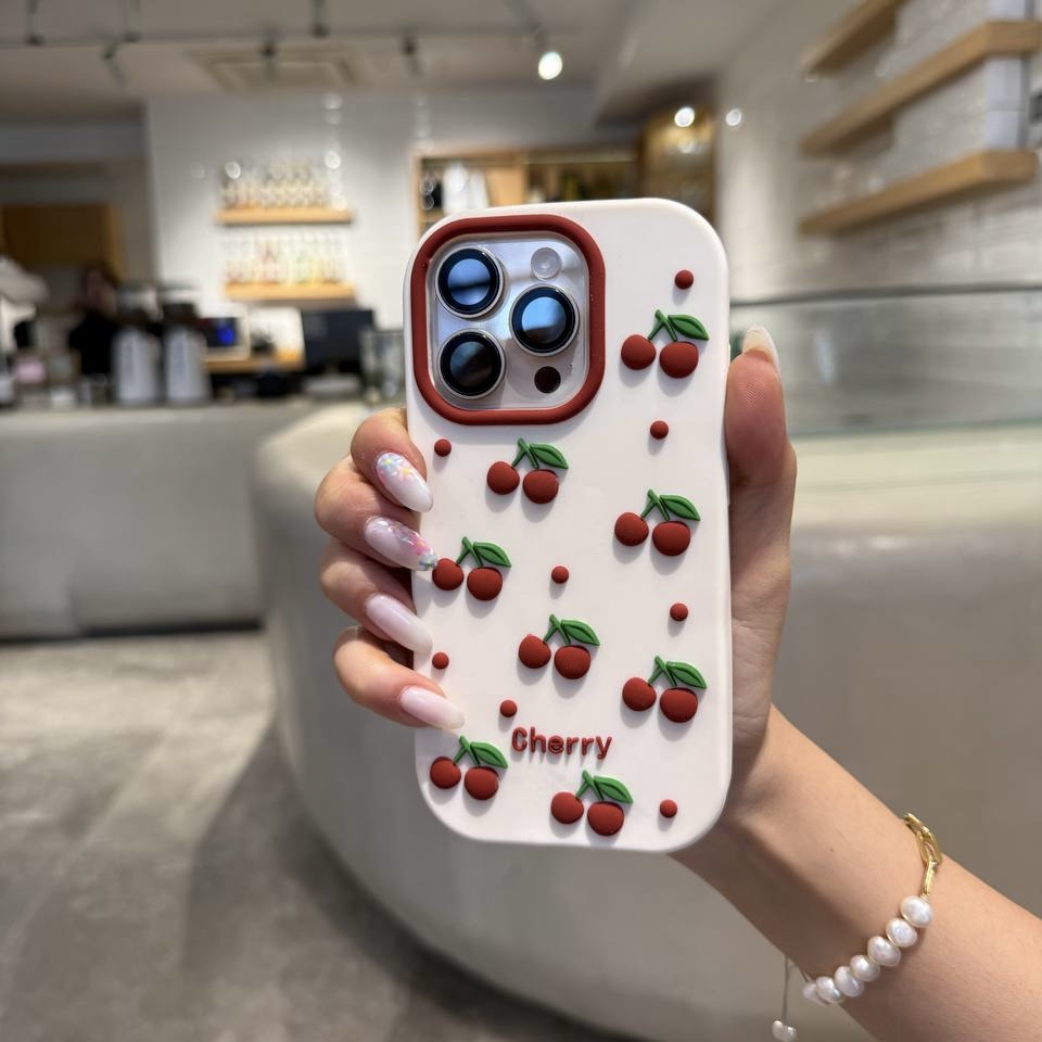 قاب گوشی آیفون مدل آلبالو ریزه