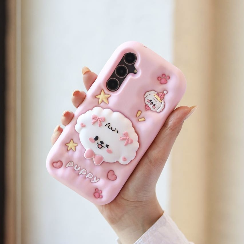 قاب  گوشی  آیفون سامسونگ شیائومی مدل puppy پاپ سوکتی کد T
