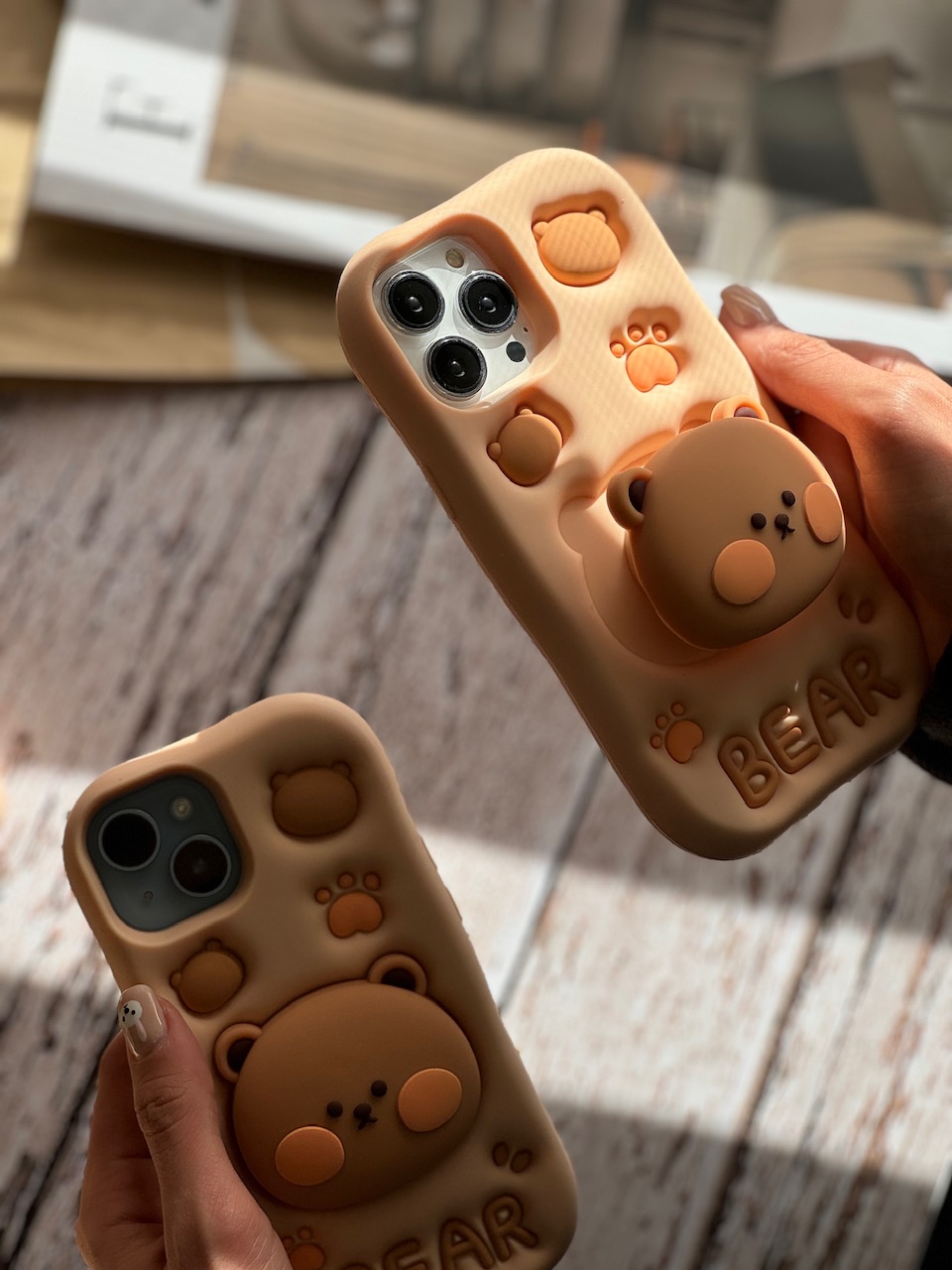 قاب Bear سیلیکونی استند شو آیفون ، سامسونگ ، شیائومی