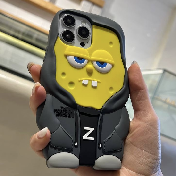 قاب گوشی آیفون مدل باب اسفنجی گنگ کد T