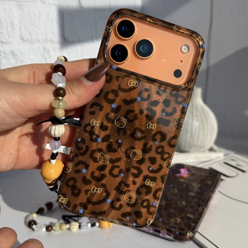 قاب گوشی آیفون مدل کیتی پلنگی کد T