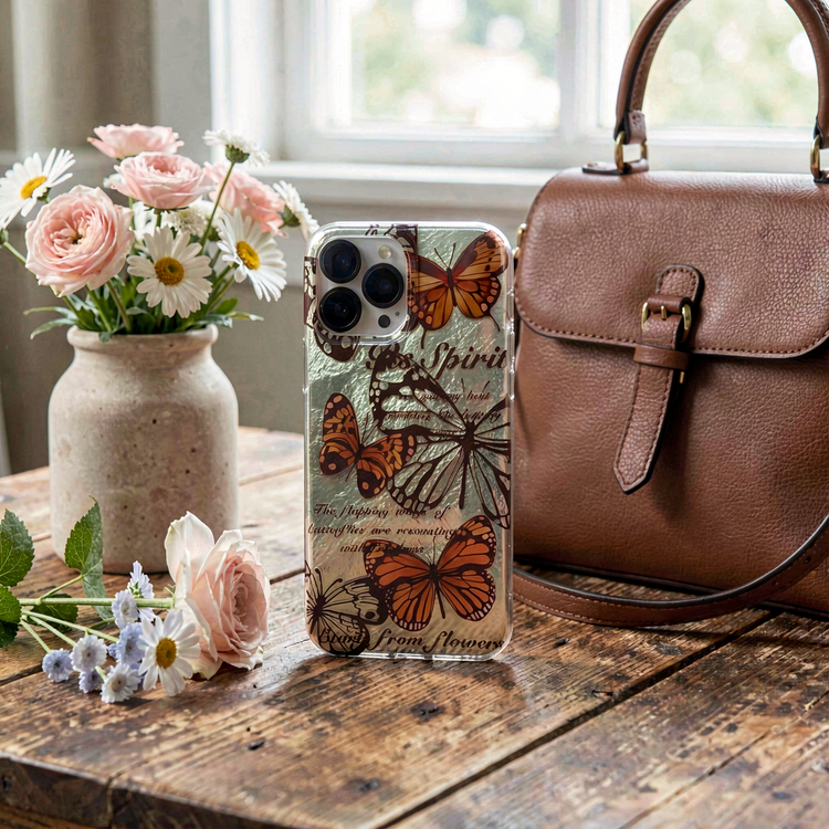 قاب آیفون مدل BUTTERFLY طرح پروانه ای شیک
