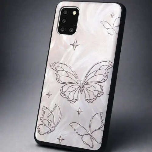 قاب گوشی Xiaomi طرح پروانه نقره ای شیک و مقاوم