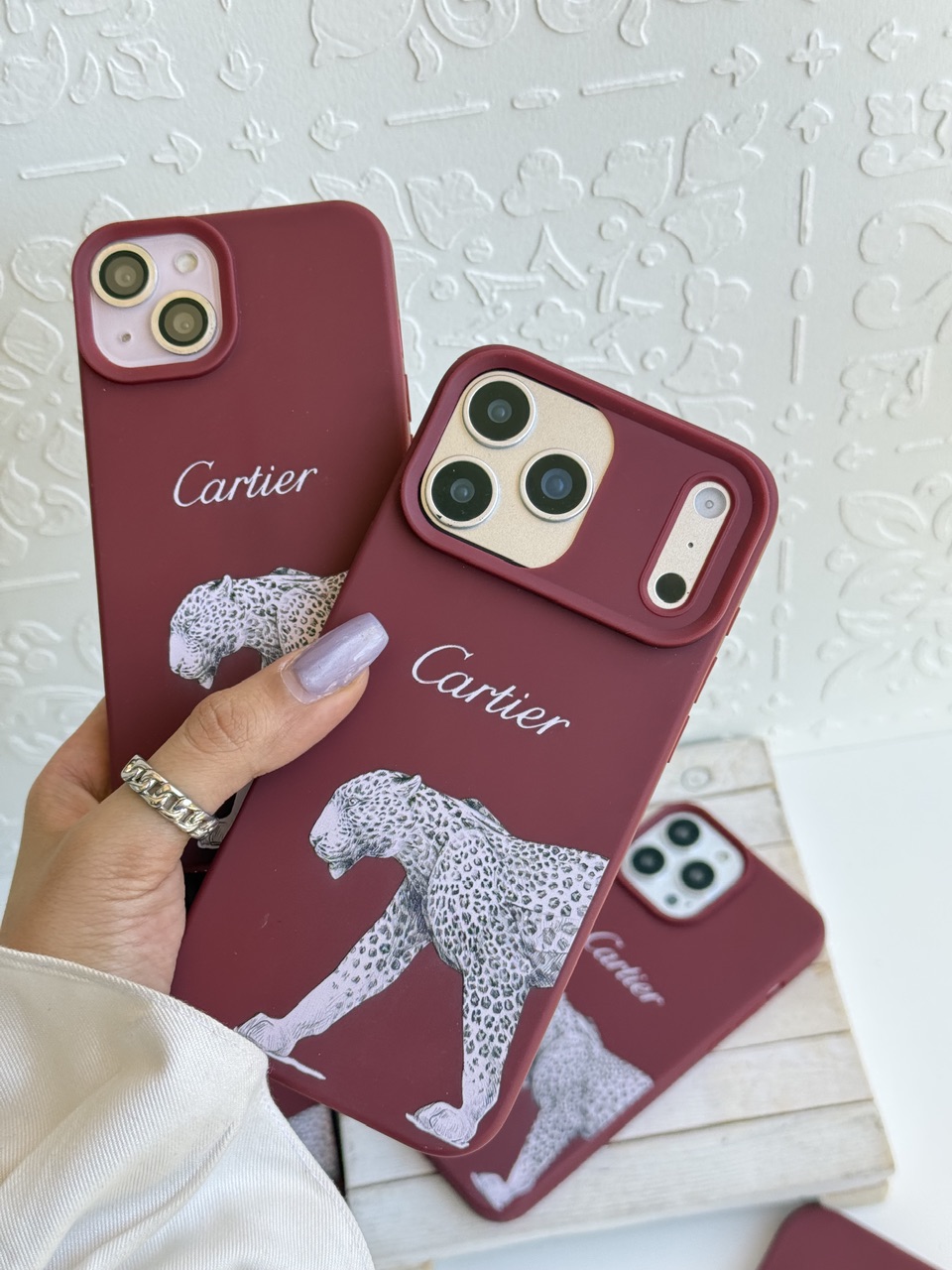قاب گوشی مدل Cartier Leopard مناسب آیفون