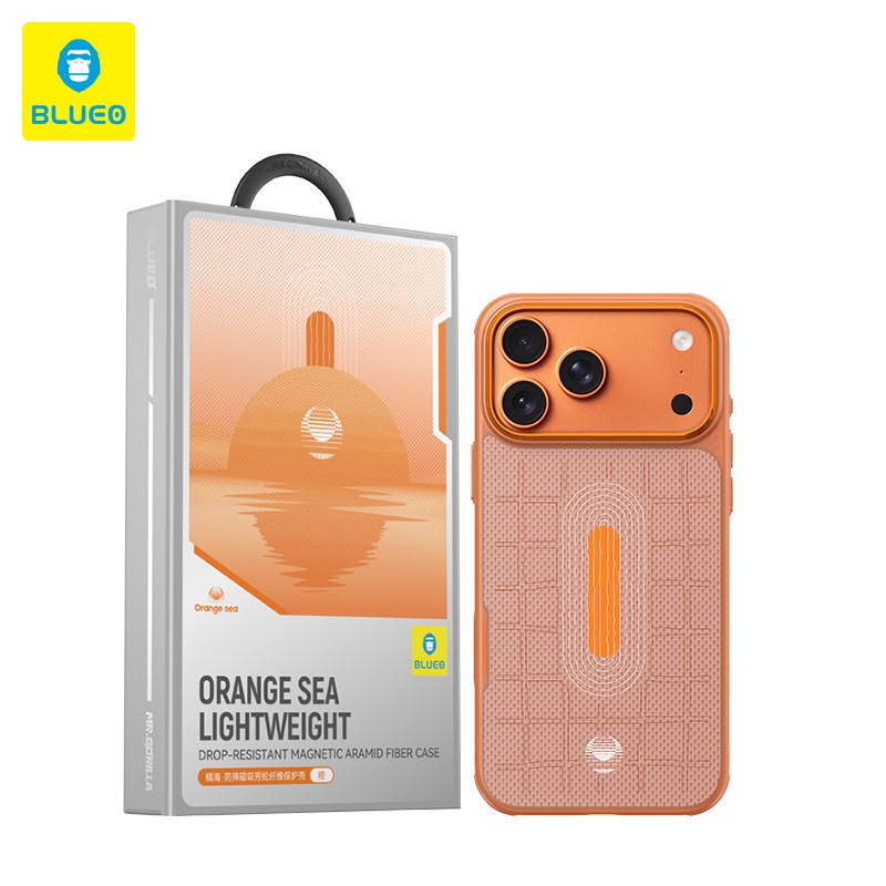 قاب برند بلو Blueo مدل Orange Sea Light Weight  مناسب آیفون سری 17