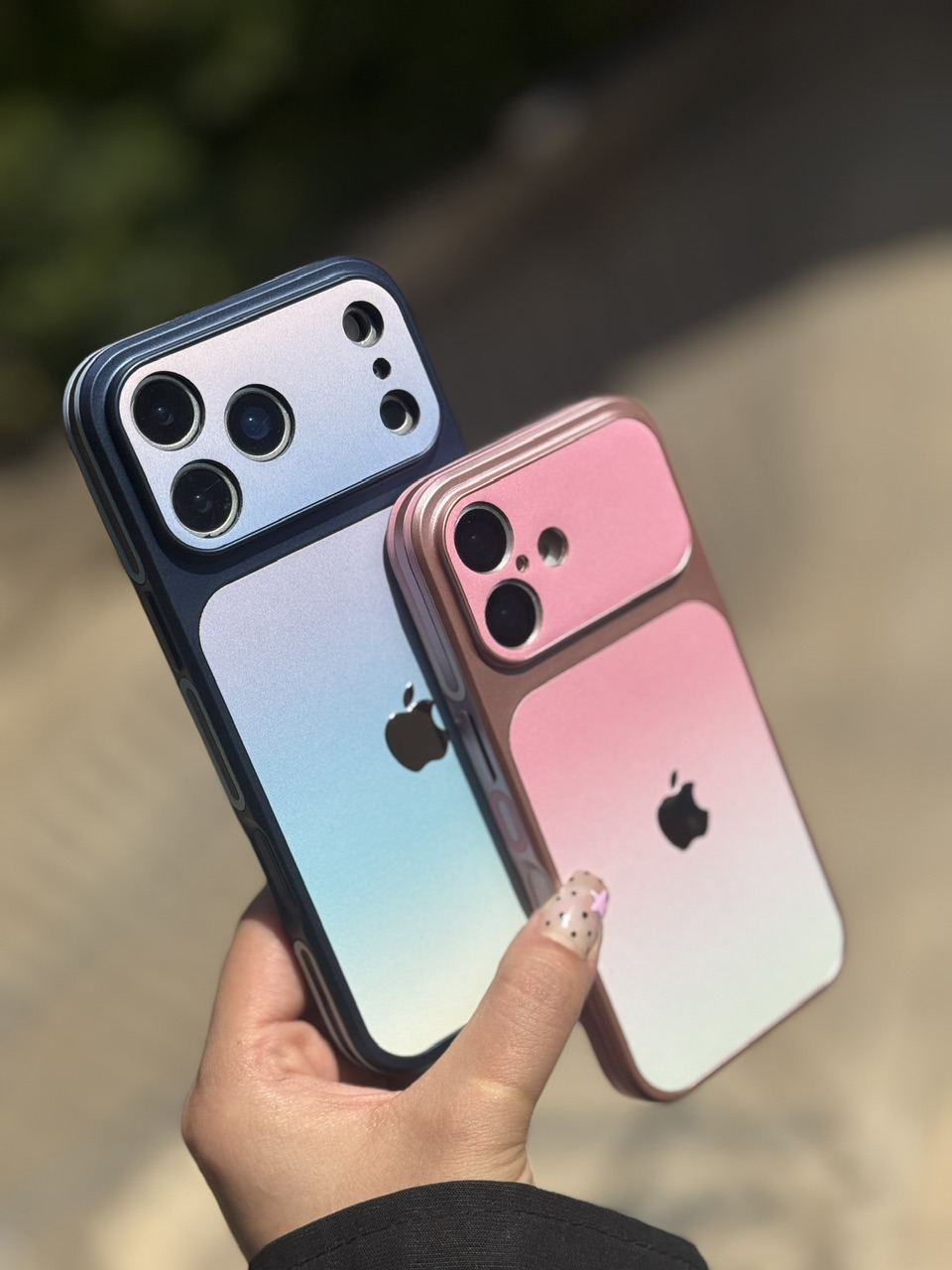 قاب گوشی طرح Cute Pastel Case با لوگو فلزی مناسب آیفون