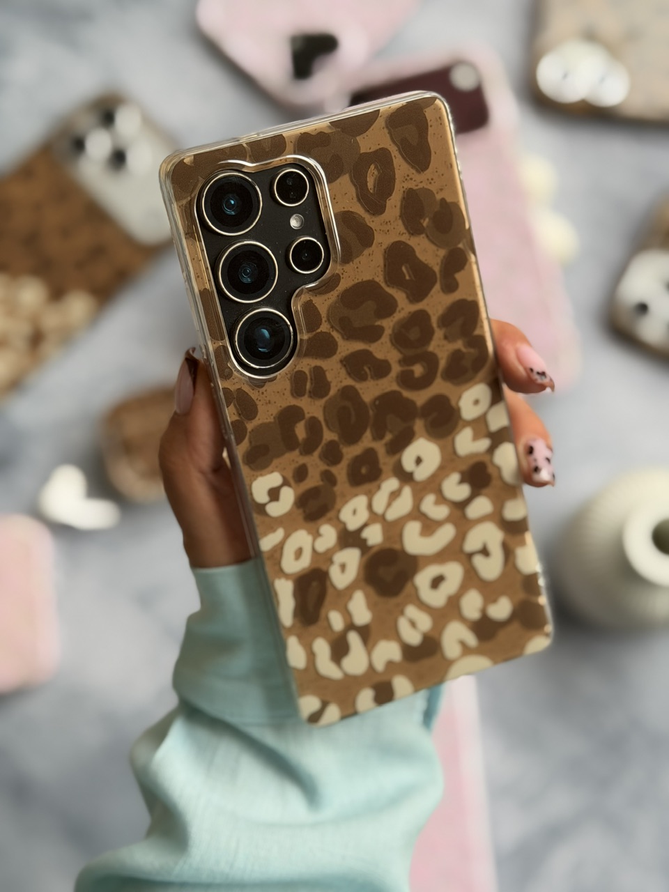 قاب گوشی مدل Minimal Leopard مناسب سامسونگ و شیائومی